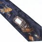 Electronic Nerd Necktie Mens Tie Old School Flip-phone Satellite Dish Techie Laptop