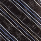 Vintage Skinny Tie Mens Necktie Mad Men Narrow Stripe Dark Brown Blue Polyester Sears 55