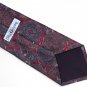 Oleg Cassini Vintage Tie Mod Paisley Disco Rose Teal Purple Shine Funky 57