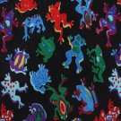 Funky Frog Necktie Mens Tie Beverly Hills Polo Colorful Pink Red Blue Purple Yellow Long 59