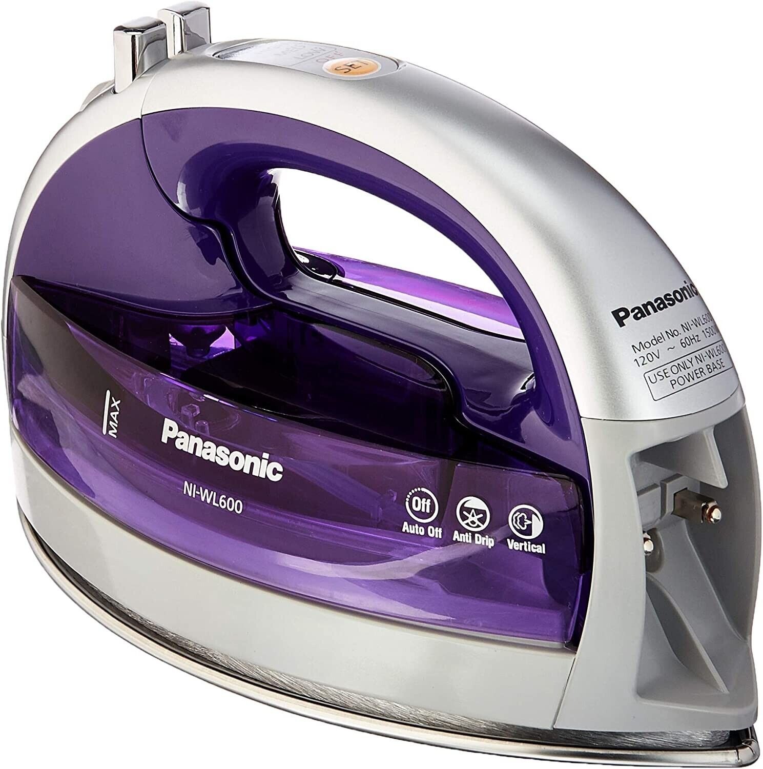 Panasonic 360 Freestyle NIWL600 PURPLE Cordless Steam Iron NEW