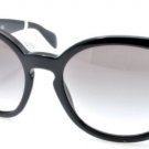 New Original Sunglasses Prada PR 18RS 1AB0A7 Women Black Round Gradient