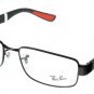 Eyeglasses Ray Ban RB 6318 2839 Men Black, Grey, Red Square