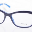 New Original Eyeglasses Prada PR 10RV TFF1O1 Women Blue Cat-eye