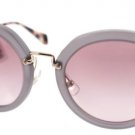New Original Sunglasses Miu Miu MU 05QS TWH3G2 Women Grey Round Gradient