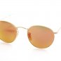 New Original Sunglasses Ray Ban RB 3447 112/4D Unisex Gold Round Polarized