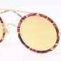 Sunglasses Wildfox Winona Deluxe MONT Women Gold Round Gold Mirrored