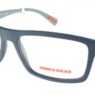 New Original Eyeglasses Prada PR  02FV TFY1O1 Men Blue, Grey Square