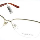 New Original Eyeglasses Versace VE 1220B 1252 Women Silver, Red Square