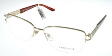 New Original Eyeglasses Versace VE 1220B 1252 Women Silver, Red Square