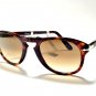 PERSOL Unisex Sunglasses PO 0714 24/51 52 Brown  Folding Round