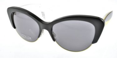 New Original Sunglasses Christian Dior CD DIORENVOL1 LZOBN Women Black Cat-eye