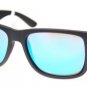 New Original Sunglasses Ray Ban RB 4165 622/55 Unisex Black Square Blue Mirrored