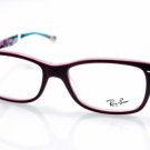 New Original Eyeglasses Ray Ban RB 5228 5408 Women Purple Square