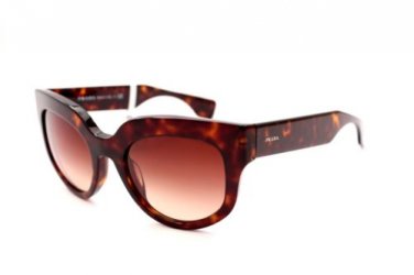 Sunglasses Prada Poeme PR 07QS 2AU6S1 Brown Round 51 21
