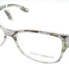 New Original Eyeglasses Dolce & Gabbana DG 3204 2843 Women Floral, Green Cat-eye