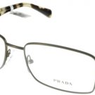 New Original Eyeglasses Prada PR 53RV TFQ1O1 Men Grey, Brown Square
