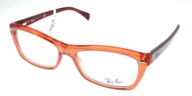 New Original Eyeglasses Ray Ban RB 5255 5374 Women Red, Clear Square