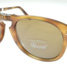 Folding Sunglasses Persol PO 0714 96/33 Unisex Brown, Tortoise Aviator