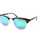 New Original Sunglasses Ray Ban Clubmaster RB 3016 114519 Unisex Brown Mirrored