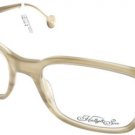 New Original Eyeglasses Hally & Son HS530 V03 Unisex Beige Square