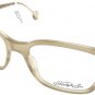 New Original Eyeglasses Hally & Son HS530 V03 Unisex Beige Square