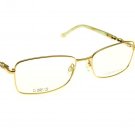 Prescription Eyeglasses Frames Women Gold, Beige, Black Square 55-18