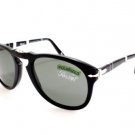 New Original Sunglasses Persol PO 0714 95/58 Unisex Black Aviator Polarized