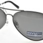 New Original Sunglasses INVU B1501B Black/Gun Unisex Gunmetal Aviator Polarized
