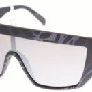 Sunglasses Italia Independent II 0912 ZEF.071 Unisex Black Mask Silver Mirrored