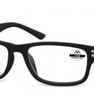 Reading Eyeglasses MR97 BLACK +3.00 Unisex Black Square