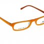 Reading Eyeglasses Frames Unisex Orange Square Near Vision 49-21
