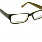 Reading Eyeglasses Frames Unisex Green Square Near Vision 54-15