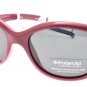 New Original Sunglasses Polaroid Disney D0 401C 5J8 Kid Pink Square Polarized