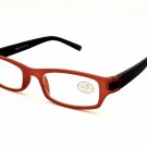 Reading Eyeglasses R59 B +1.00 Unisex Red-Black Square