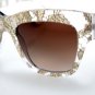 New Sunglasses Dolce & Gabbana Almond Flowers DG 4231 285113 GOLD LACE BROWN