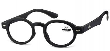 Reading Eyeglasses MR92 BLACK +3.00 Unisex Black Round
