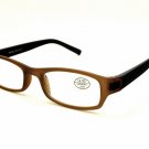 Reading Eyeglasses R59 A +1.00 Unisex Brown, Black Square