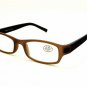Reading Eyeglasses R59 A +3.50 Unisex Brown, Black Square