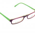 Reading Eyeglasses Frames Unisex Green, Purple Square Near Vision 49-21
