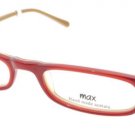 Reading Eyeglasses Frames Unisex Red Square Near Vision 49-21