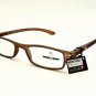 Reading Eyeglasses MR93 A +3.00 Unisex Brown Square