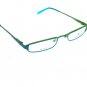 Reading Eyeglasses Frames Unisex Green Square Near Vision 51-21