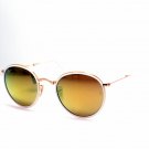 Sunglasses Ray Ban RB 3517 001/93 Unisex White Round Yellow Mirrored