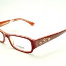 Vogue VO 2758 1986 52 Red Oval Eyeglasses