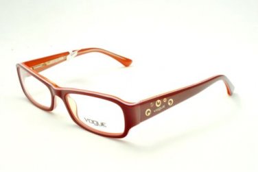 Vogue VO 2758 1986 52 Red Oval Eyeglasses