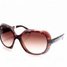 New Original Sunglasses Ray Ban  RB 4208 610113 Women Brown Square Gradient