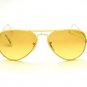 Ray Ban Sunglasses RB3025JM 001/X4 55 YELLOW MELLOW  Aviator