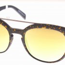 Sunglasses Italia Independent II 0900DP 009.120 Unisex Black Round Gold Mirrored
