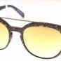 Sunglasses Italia Independent II 0900DP 009.120 Unisex Black Round Gold Mirrored
